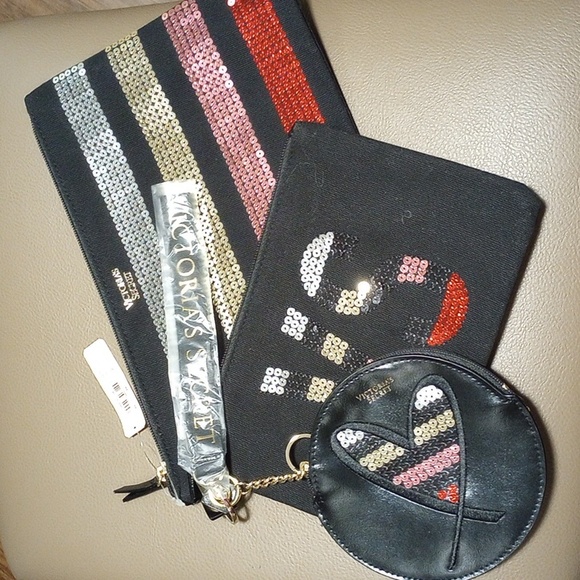 Victoria's Secret Sequin Clutch Set - Picture 3 of 13